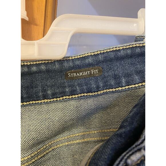 Judy Blue Straight Fit Stretch Womens Plus 20W Distressed Raw Hem Denim Jeans - Picture 5 of 16